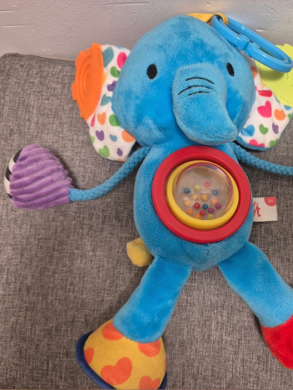*5/25* Little Lot Activity Time Elephant Blue Baby Sensory Toy